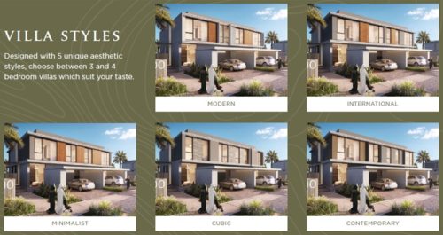 Emaar Club Villas – Types of Villas – Auric Acres Dubai UAE | India and ...
